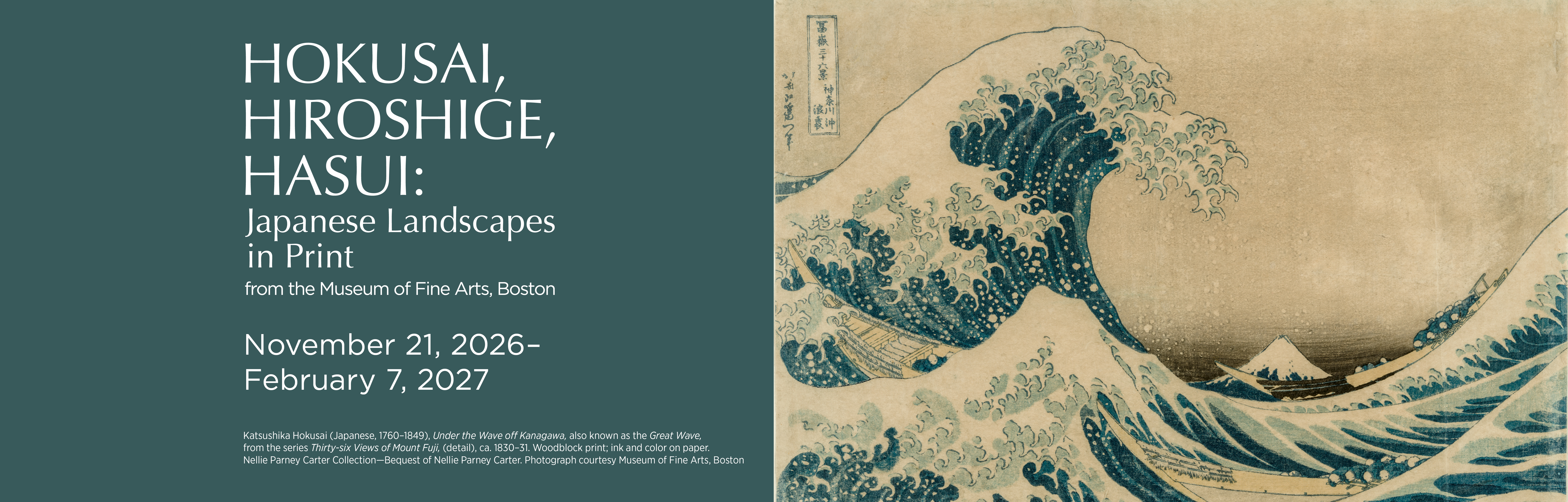 Hokusai, Hiroshige, Hasui: Japanese Landscapes in Print