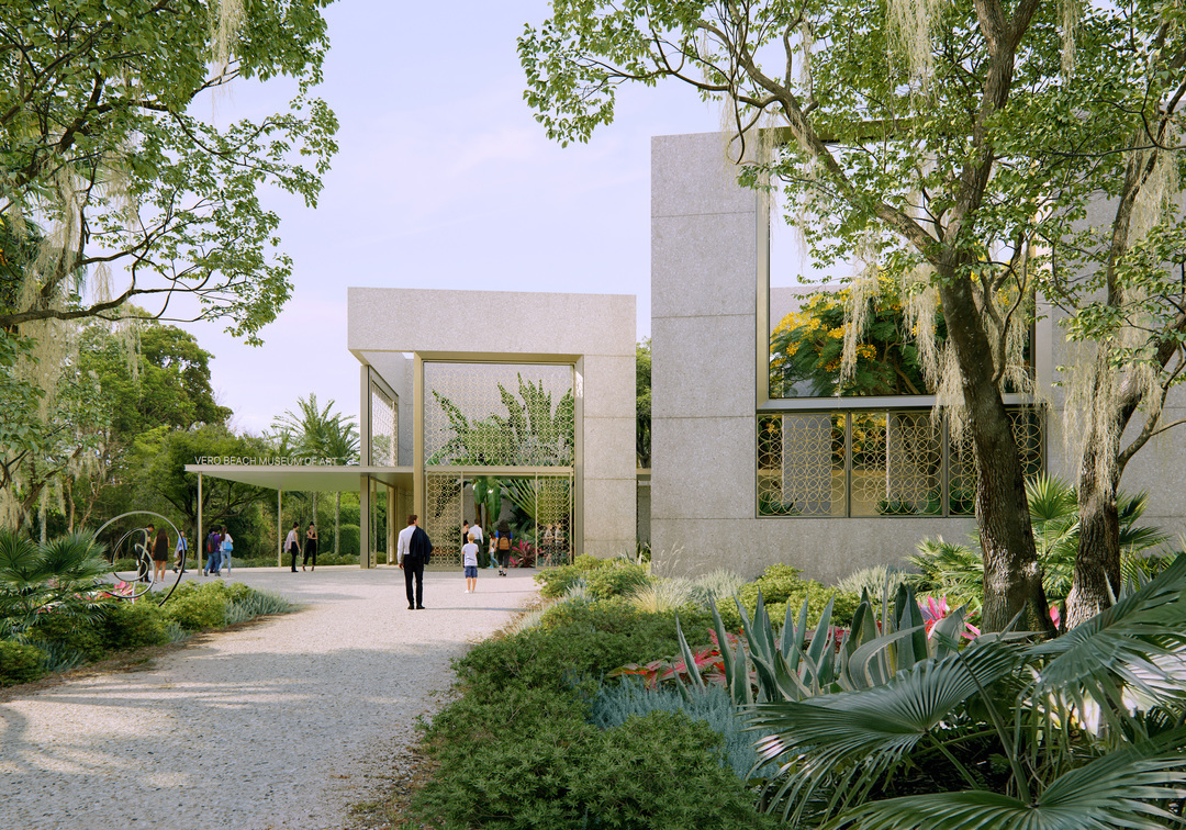 Rendering of future museum main entry