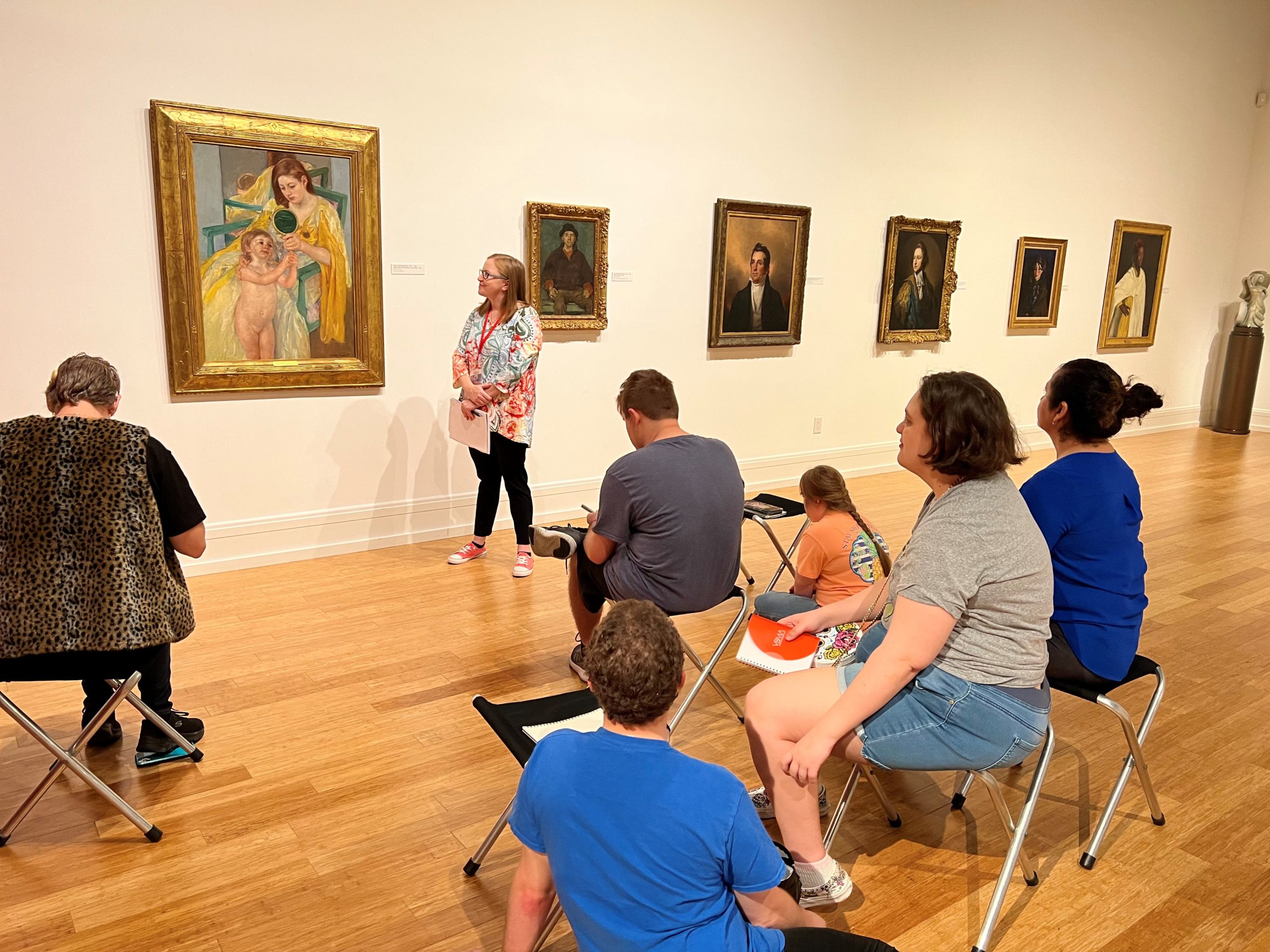 Christina in the galleries