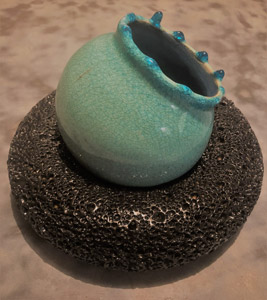 Walford Campbell - Ash Glaze altered form<br />
