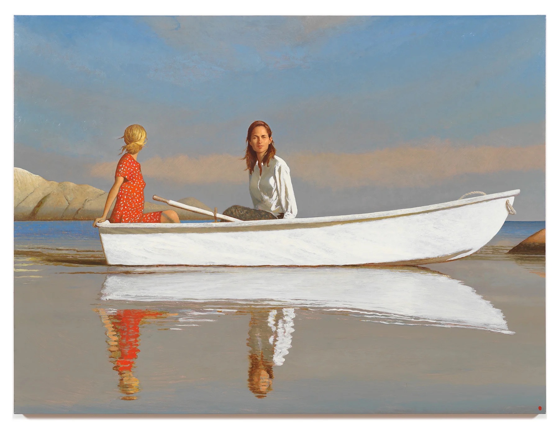 bb-mermaid-cove.34811 Bo Bartlett, Mermaid Cove, 2022. Oil on linen, 60 x 80 inches. Collection of the Vero Beach Museum of Art: Museum purchase through funds provided by an anonymous donor, 2025.03.01. Image courtesy of Miles McEnery Gallery. © Bo Bartlett